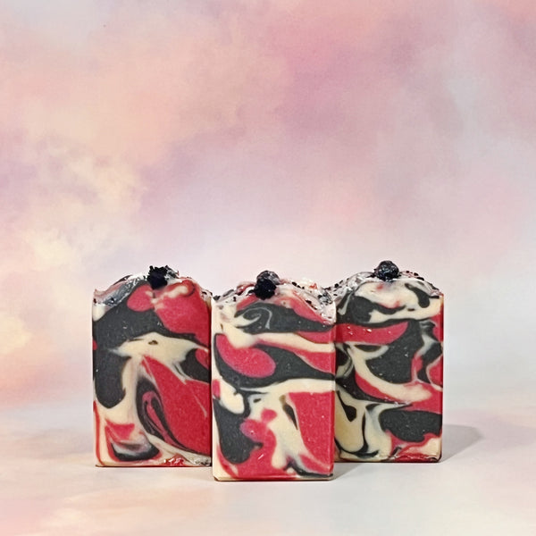 6.5 oz Black Raspberry Vanilla Cold Process Soap