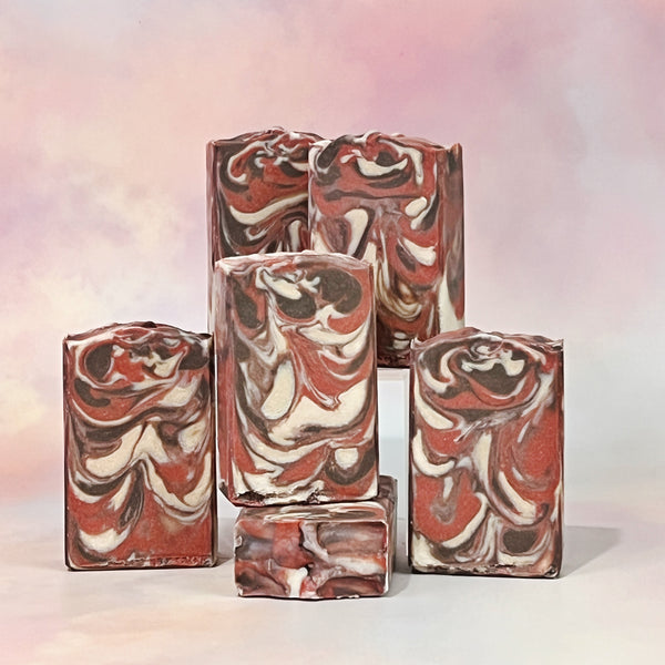 6.5 oz Amaretto Swirl Cold Process Soap