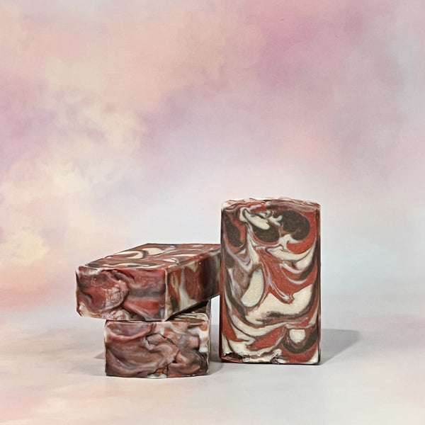 6.5 oz Amaretto Swirl Cold Process Soap