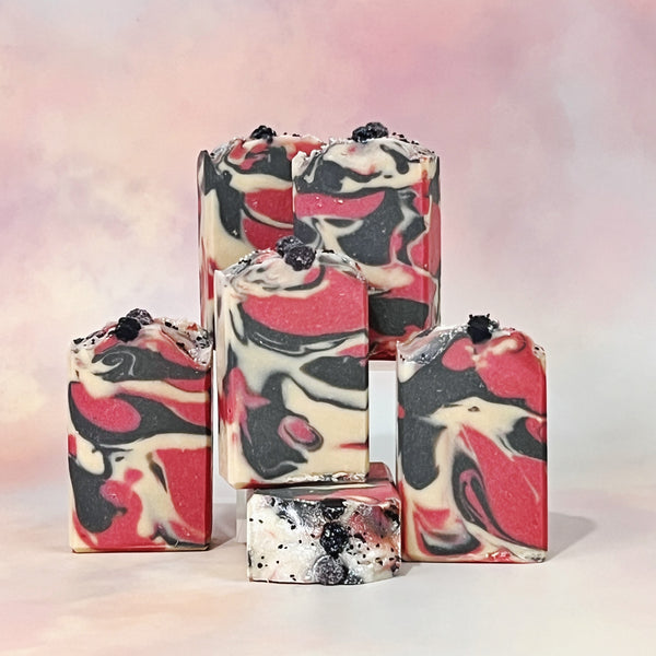 6.5 oz Black Raspberry Vanilla Cold Process Soap