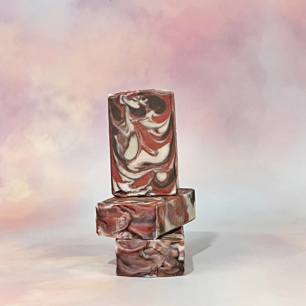 6.5 oz Amaretto Swirl Cold Process Soap