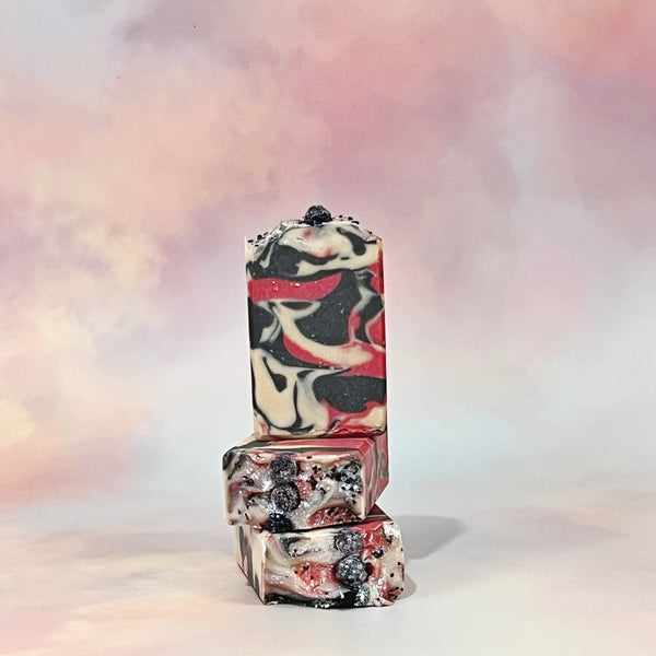6.5 oz Black Raspberry Vanilla Cold Process Soap