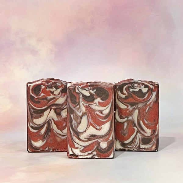6.5 oz Amaretto Swirl Cold Process Soap