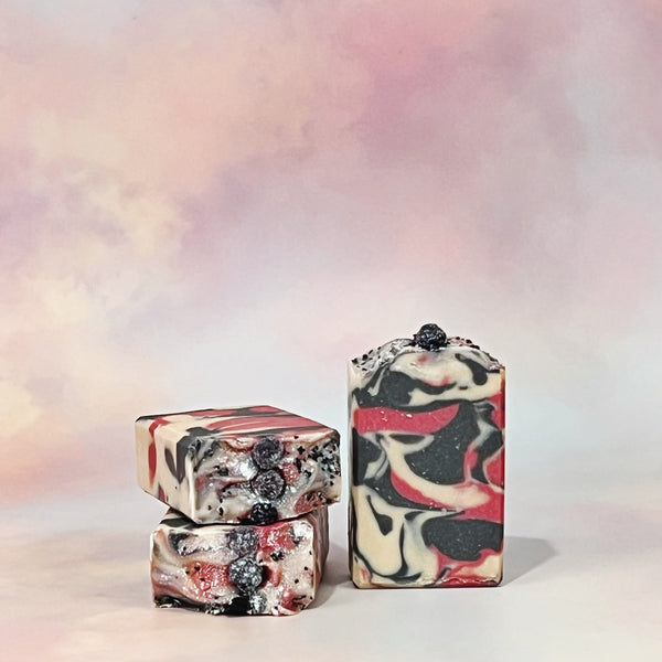 6.5 oz Black Raspberry Vanilla Cold Process Soap