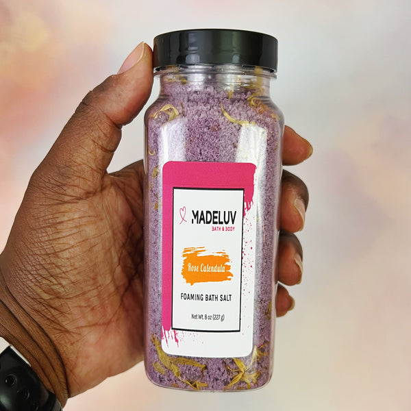 Rose Calendula Foaming Bath Salt