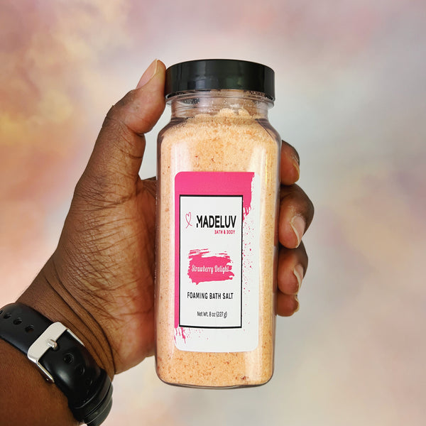 Strawberry Delight Foaming Bath Salt