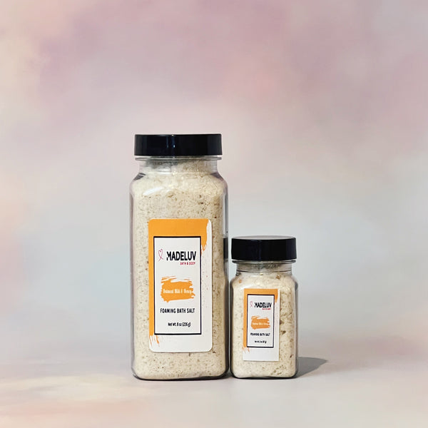 Oatmeal Milk & Honey Foaming Bath Salt - Madeluv