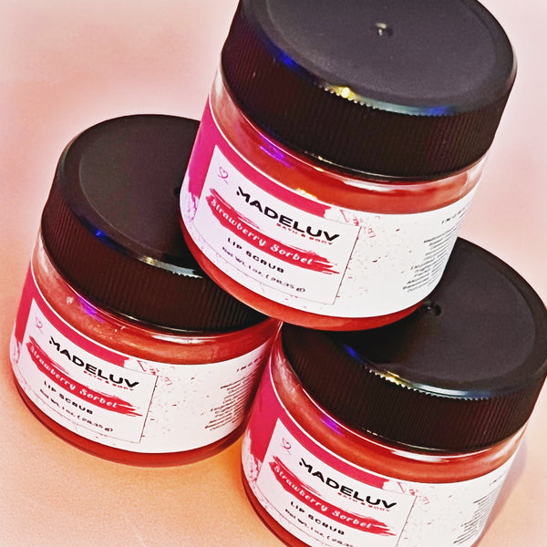 Strawberry Sorbet Lip Scrub - Madeluv