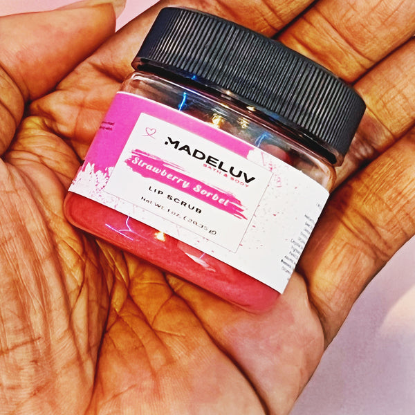 Strawberry Sorbet Lip Scrub - Madeluv