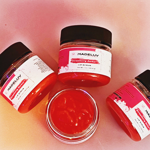 Strawberry Sorbet Lip Scrub - Madeluv