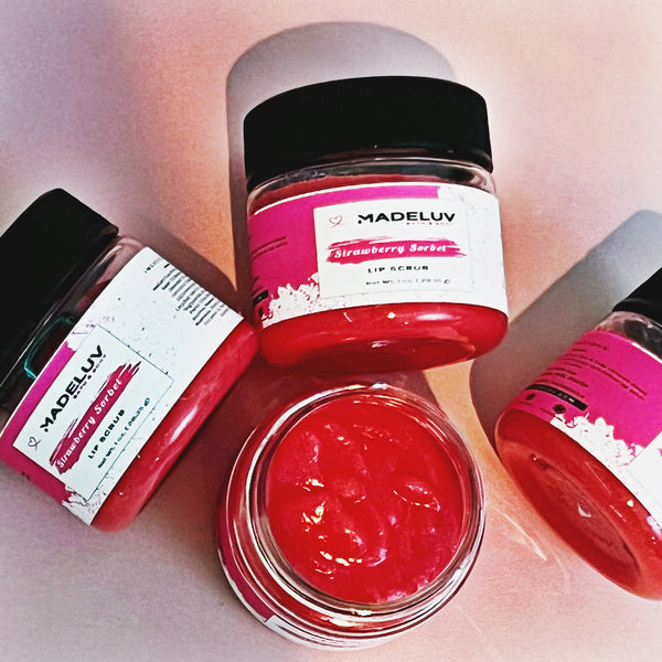 Strawberry Sorbet Lip Scrub - Madeluv