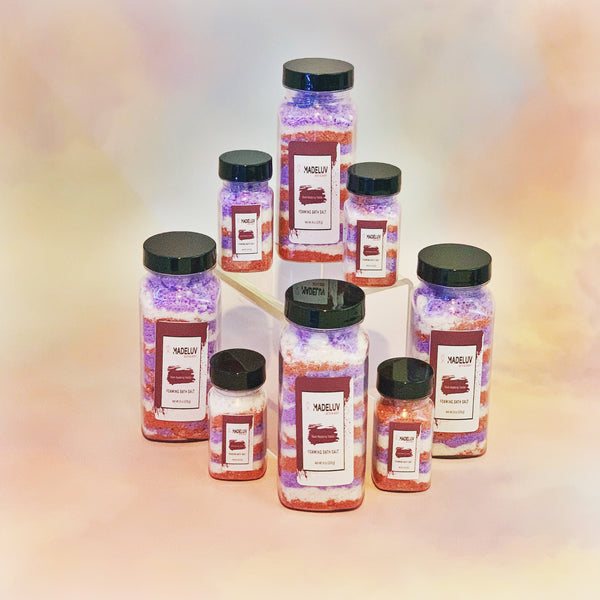Black Raspberry Vanilla Foaming Bath Salt - Madeluv