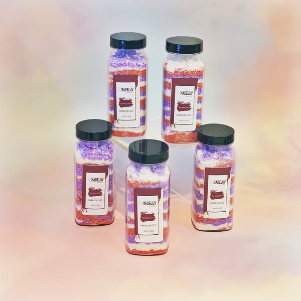 Black Raspberry Vanilla Foaming Bath Salt - Madeluv