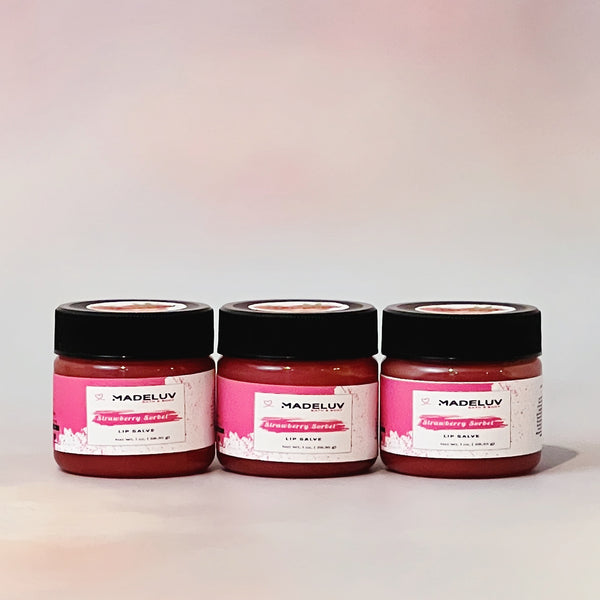 Strawberry Sorbet Lip Salve - Madeluv